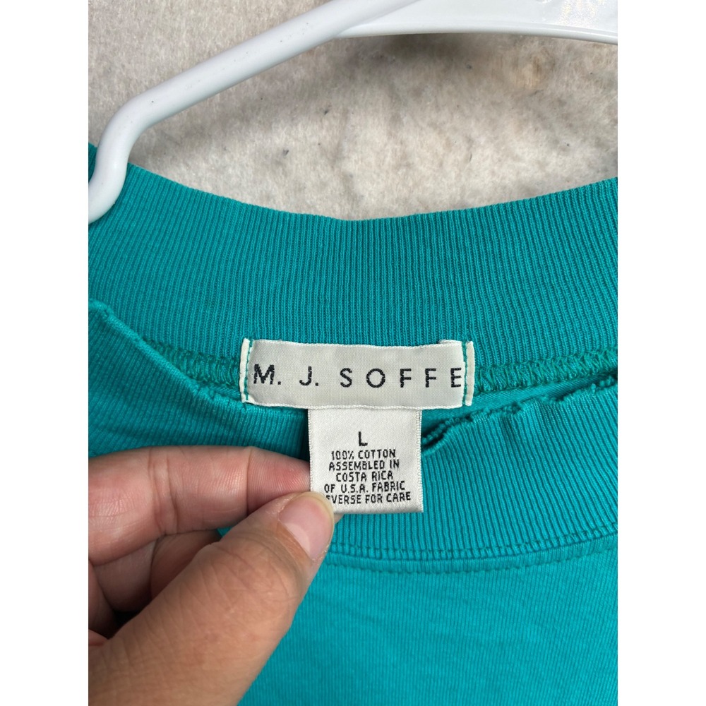 Vintage MJ Soffe The Stack Fall Classic 5k Missoula Montana Teal Shirt Large